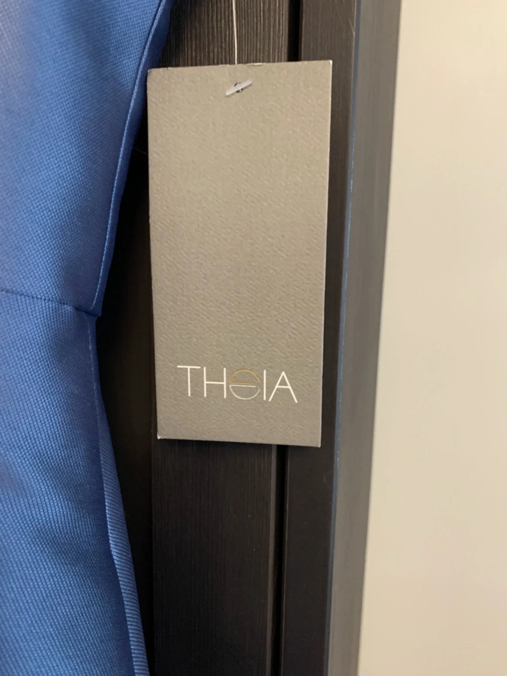 Theia Blue Sequinned Cocktail Dress - Picture 6 of 7